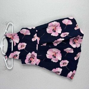 Janie and Jack Dress Girls 2T Blue Floral Textured Whimsical Tea Party‎ Spring